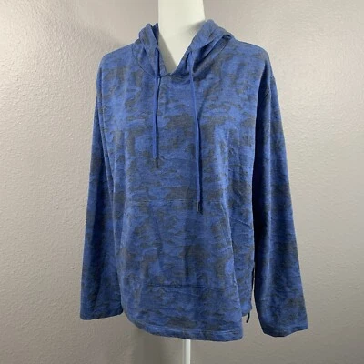 Sudadera con Capucha KINESIS Para Mujer Azul CAMO Activo Elastizado Transpirable Talla XL Foto 1 de 4