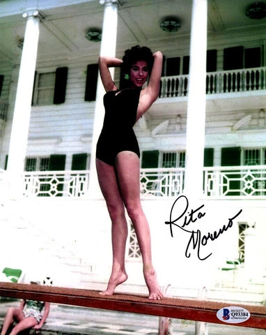 RITA MORENO Signed Autographed 8X10 photo BECKETT BAS #Q93384 Cover
