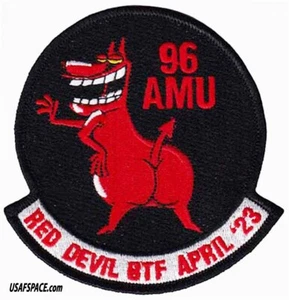 USAF 96TH AIRCRAFT MAINTENANCE UNIT-96 AMU- BOMBER TASK FORCE 2023 -VEL PATCH - Picture 1 of 3