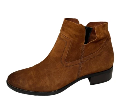 Botas ocidentais femininas Paul Green Nicole marrom camurça tamanho 9.5 femininas EUA novas - Imagem 1 de 4