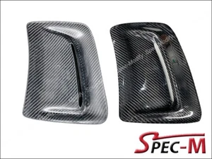CF Carbon Fiber Bumper Side Vent Covers fits Mercedes W204 C63 Facelift AMG - Picture 1 of 2