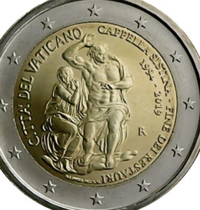 Vatican 🇻🇦Coin 2€ Euro BUNC In Folder 2019 Sistine Chapel Restoration 25y Art - Picture 1 of 4