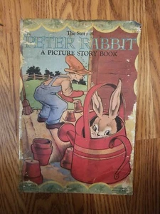 The Stories Of Peter Rabbit A Picture Story Book Samuel Lowe Company Kenosha... - Picture 1 of 12