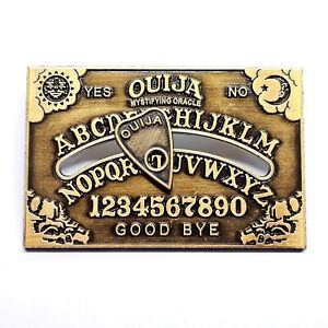 Ouija Board Pin Badge Brooch Metal Lapel Movable Planchette Quirky Avant Garde