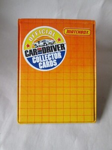 1989 Matchbox Official Car & Driver Vinyl Album w/24 Car Collector Cards (FULL)