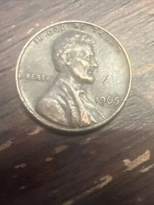 1965 lincoln penny no mint mark - Image 1 of 4