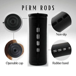 Large and Jumbo Perm Rods Set - 24 pcs Black and Green Color Hair Rollers for... - Picture 1 of 12