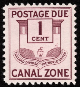 Canal Zone Stamp Scott # J25a Mint F-VF - 1 Cent Red Violet Postage Due Issue - Picture 1 of 1