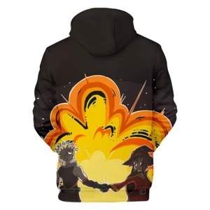 Bellissimo anime MY HERO ACADEMIA con cappuccio stampa 3D moda felpa con cappuccio maglione pullover top - Foto 1 di 2