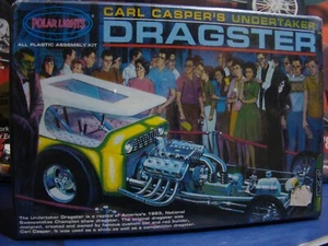 VINTAGE "UNDERTAKER" DRAGSTER KOMPLETT + DIORAMA VON CARL CASPER FABRIKVERSIEGELT - Bild 1 von 4