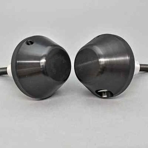 KIT DESLIZANTE DE CUADRO DE CARRERAS KAWASAKI 2008-2010 ZX10R WOODCRAFT - DISCOS NEGROS ABOVEDADOS - Imagen 1 de 5