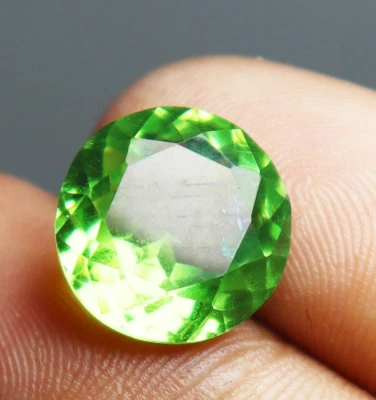 10 Carat Natural Beautiful Peridot Round Cut Peridot Gemstone Best Offer - Image 1 of 4