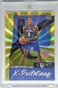 20-21 Donruss Great X-Pectations Yellow Laser #25 Immanuel Quickly #'d 2/25 RC!