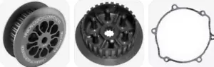 HINSON YAMAHA YZ 85 2023-2025 BILLET CLUTCH PRESSURE PLATE+CLUTCH BASKET+GASKET - Foto 1 di 6