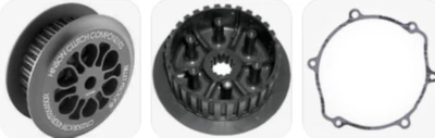 HINSON YAMAHA YZ 85 2002-2022 BILLET CLUTCH PRESSURE PLATE+CLUTCH BASKET+GASKET - Image 1 of 4