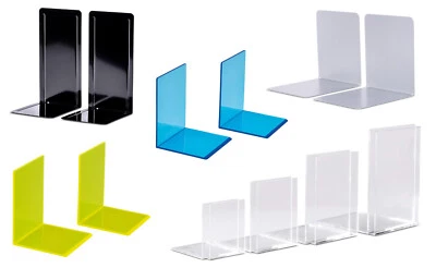 Buchstützen Metall, Acryl Buchständer Buchaufsteller und Registraturstütze - Bild 1 von 3