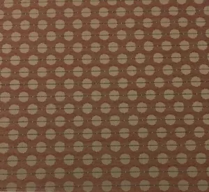 OUTDURA 2802 ECHO SPICE RED BEIGE CIRCLE OUTDOOR JACQUARD FABRIC BY YARD 54"W - Picture 1 of 5