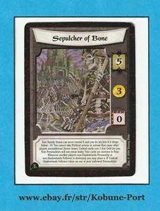 Sepulcher of Bone Mon Back Promo Jade Honor Bound L5R CCG Five Rings - Picture 1 of 2