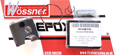 Kit de pistones de carreras Yamaha YZ125 YZ 125 1990 1991 1993 55,95 mm (B) Wossner Foto 1 de 4