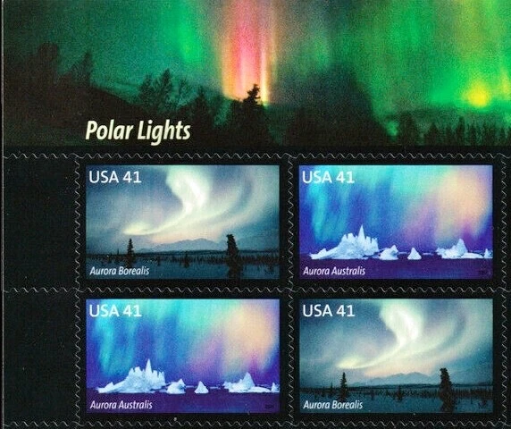 [OOS] US #4203-4204 MNH 2007 Polar Lights Aurora Borealis Australis - Image 1 of 1