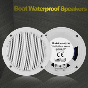 Marine Waterproof Outdoor Speakers 4inch 120W Car Stereo Speaker for ATV UTV - Picture 1 of 8