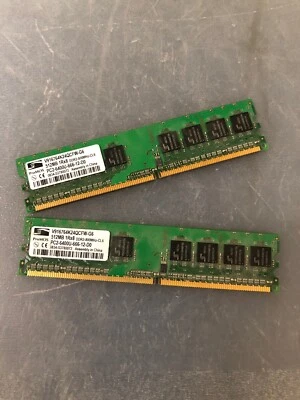 2 x ProMOS 512MB Memory DDR2-800MHz-CL6 SDRAM PC2-6400U-666-12-D0 - Image 1 of 3