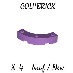 Lego 48092 - 4x Brick / Brick Round Corner 4x4 Makkaroni - Med. Lavendel - NEU - Bild 1 von 1