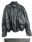 Chrome Gear LEATHER Motorcycle Jacket Size 48 Men Vintage Black
