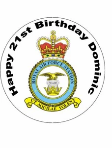 7,5 RAF COMMESTIBILE GLASSA COMPLEANNO CAKE TOPPER - Foto 1 di 1