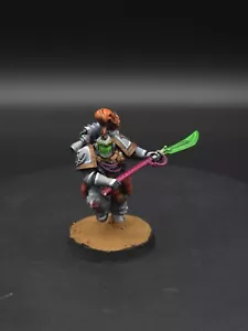 Warhammer 30k White Scars Legion Praetor In Power Armor Space Marine Painted V2 - Picture 1 of 9