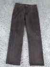 Vintage Wrangler Jeansy Męskie 34 x 32 Czarne 100% Bawełna Denim 13MWZ Cowboy Cut USA