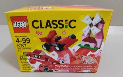 LEGO 10707 Classic Red Creativity Box 55 pcs Building Toy  NEW  Light Box Damage - Image 1 of 4
