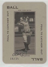 2005 Donruss Throwback Threads Ball Foul to Catcher -Out 35 /35 Tom Glavine HOF