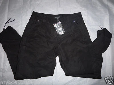 White House 黑色市场斜纹垂褶实用九分裤 0 码 — 第 1/4 张图片