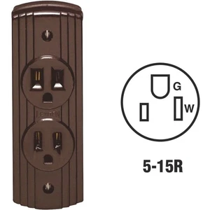 Prise Leviton Brn Surface Mnt - Photo 1/1