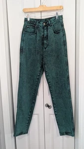 Pure Jeanswear Damen Größe 11 Vintage Slim Grün Jeans Stil 4366 Tapered - Bild 1 von 5