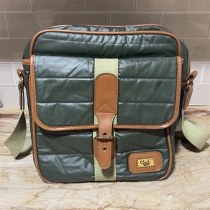 Vintage DVF Messenger Travel Overnight Bag Tasche Olivgrün Neu aus altem Lagerbestand - Bild 1 von 23