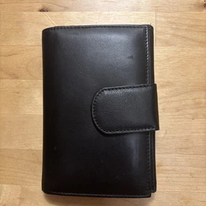 Birla Tyres Bifold Black Leather Wallet Men - Picture 1 of 11