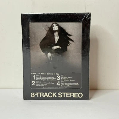 Cher I'd Rather Believe In You ©1976 SEALED 8-TRACK NEW NOS - Image 1 of 4
