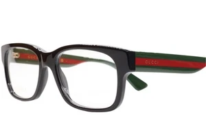 Gucci GG0343O 007 Schwarz Mehrfarbig Acetat Designer Luxus Italy Brille 57mm - Bild 1 von 10