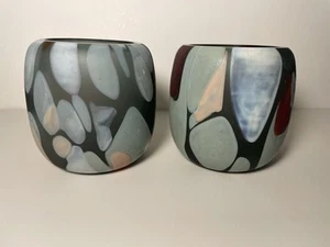 Crate and Barrel candle holder set of 2 - Picture 1 of 6