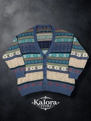 Cardigan a fantasia “Bibo” - blu, multi - taglia XL - Immagine 1 di 4