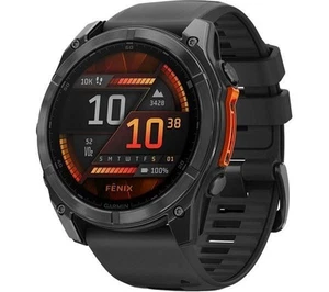 GARMIN fenix 8 AMOLED Smart Watch - Grey & Black, 51 mm - Picture 1 of 6