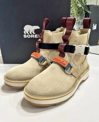 Botas Chelsea impermeables Sorel para mujer talla 6 Hi-Line EQ cerámica tiza gamuza Foto 1 de 4