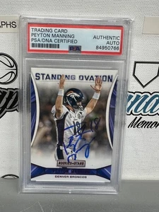 PEYTON MANNING SIGNED AUTOGRAPHED PANINI ROOKIES STARS FOOTBALL CARD PSA DNA COA - Picture 1 of 7