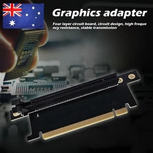PCIe X16 Riser 90 Degree Right Angle PCI Express X16 Graphics Card Adapter - Afbeelding 1 van 7