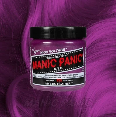 [Paquete de 3] Tinte de cabello semipermanente vegano Manic Panic 40z [Mystic Heather] Foto 1 de 4