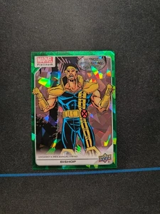 2023 UD Marvel Platinum High Series Green Crackle /99 BISHOP #185 A9 - Picture 1 of 2