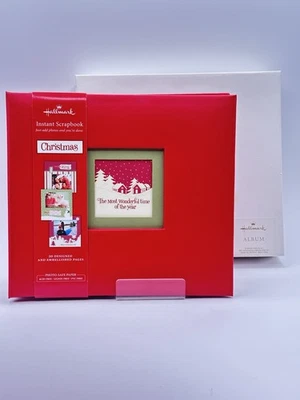 Álbum de recortes instantáneo Hallmark Christmas Wonderful Time 8x8 páginas nunca usado Foto 1 de 4