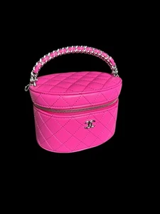 Chanel VIP Regalo Gratis Maquillaje Tocador Estuche Bolso de Hombro Rosa Caliente - Imagen 1 de 18